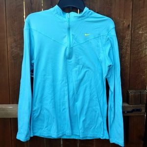 Nike fit dry blue long sleeve top